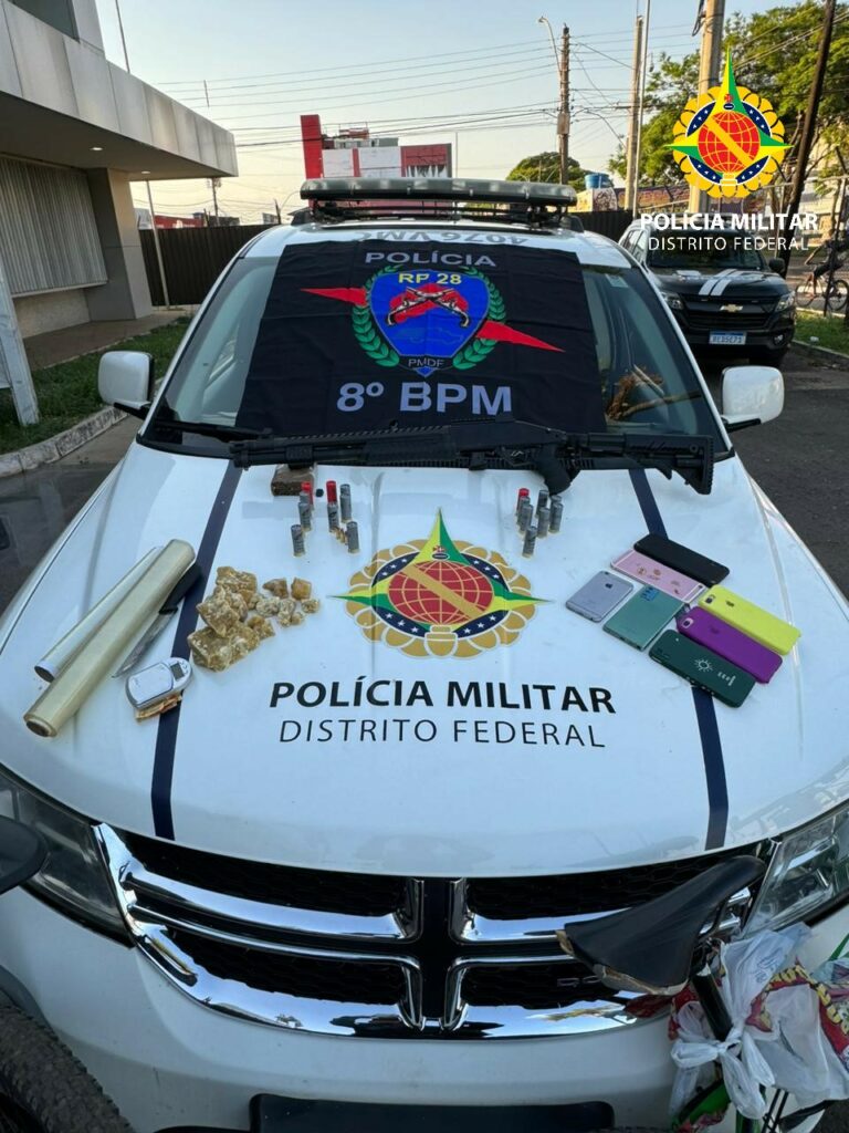 Operação da PMDF na Ceilândia desmantela ação de traficantes e apreende calibre 12 Operação da PMDF na Ceilândia desmantela ação de traficantes e apreende calibre 12