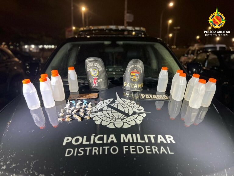 Jovem é apreendido com grande quantidade de drogas em Ceilândia Jovem é apreendido com grande quantidade de drogas em Ceilândia